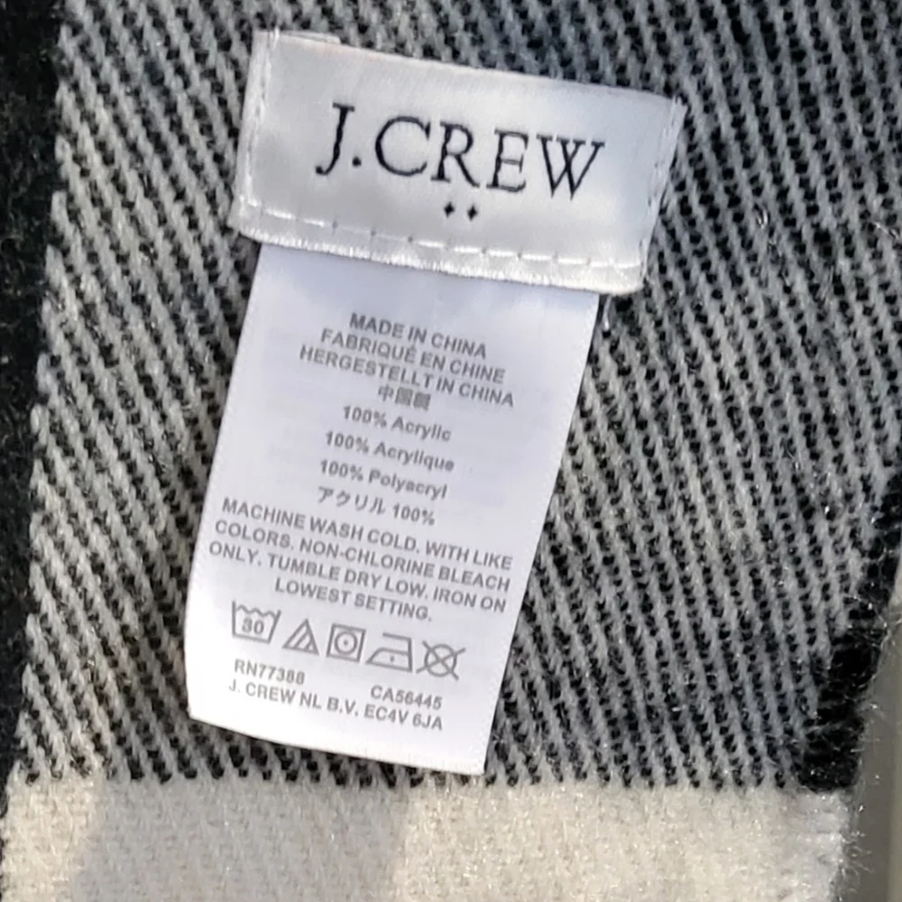 Like new JCrew plaid scarf/wrap